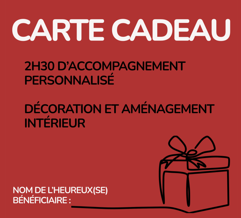 Carte cadeau originale Carte cadeau originale architecte d'intérieur